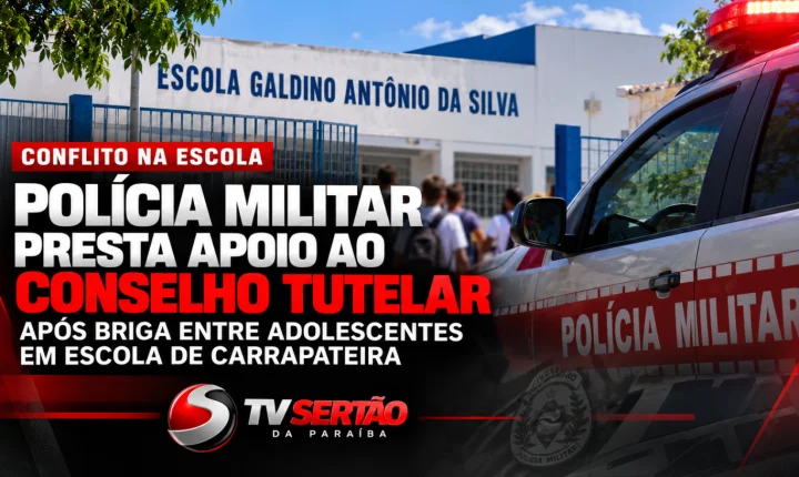 Polícia Militar presta apoio ao Conselho Tutelar após briga entre adolescentes em escola de Carrapateira