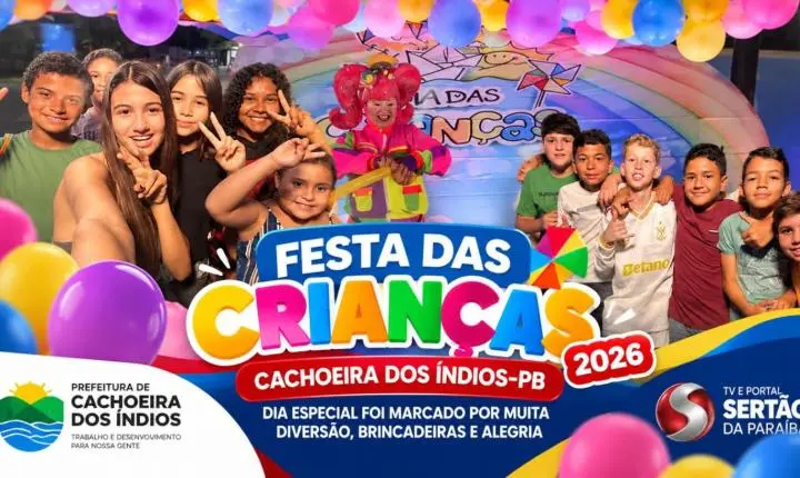 Prefeitura de Cachoeira dos Índios celebra o Dia das Crianças com festa marcada por diversão e brincadeiras