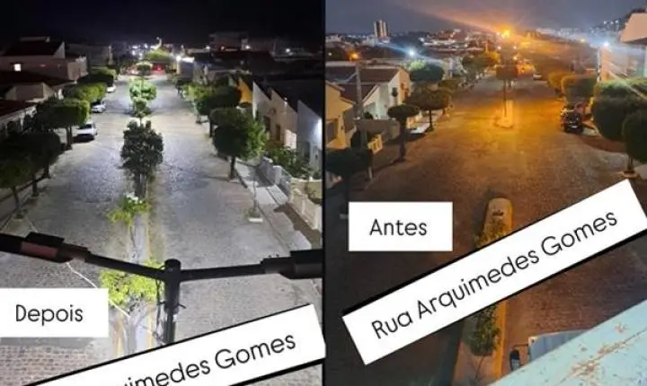 Prefeitura de Cajazeiras amplia modernização da iluminação pública com instalação de placas de LED