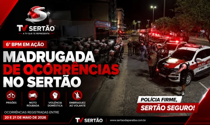 Prisão por estupro, roubo de moto e violência doméstica marcam ações do 6º BPM no Sertão