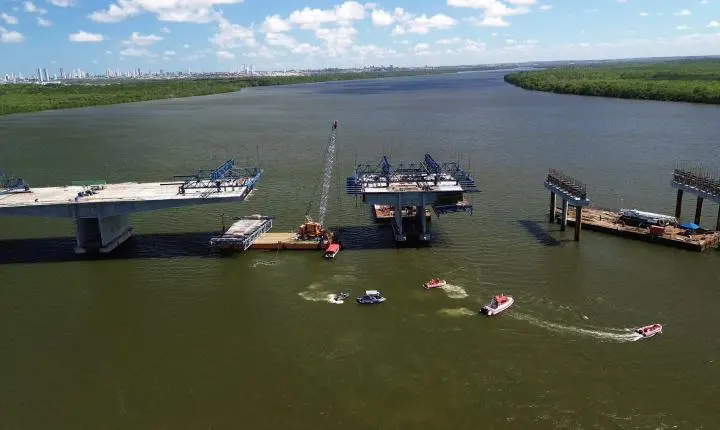 Trabalhador morre após acidente na obra da Ponte do Futuro na Paraíba