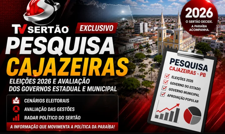 REDE DE COMUNICAÇÃO PARAÍBA prepara pesquisa exclusiva sobre eleições 2026 e avaliação das gestões em Cajazeiras