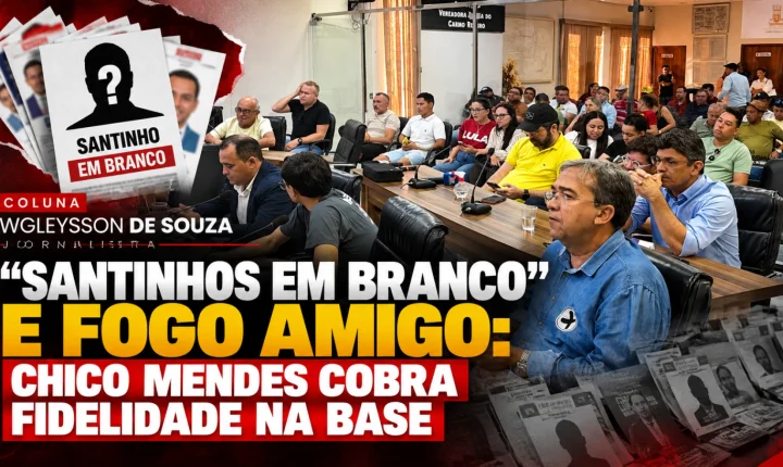 “Santinhos em branco” e fogo amigo: Chico Mendes cobra fidelidade na base