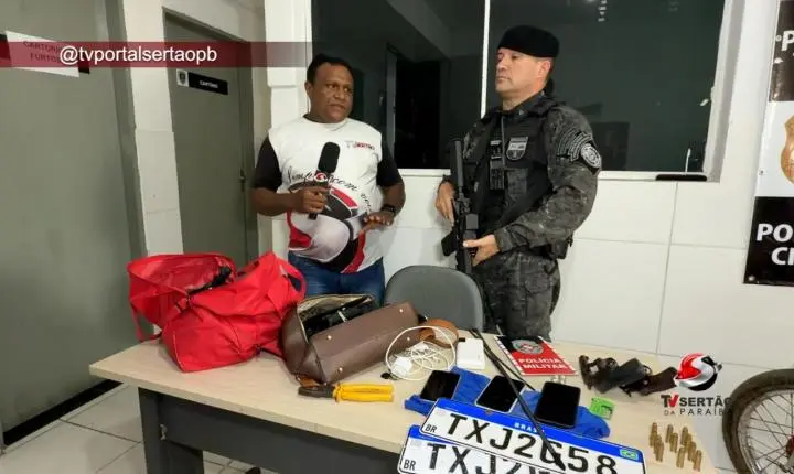 Subtenente do Choque relata perseguição e prisão de suspeitos após assalto em São José de Piranhas