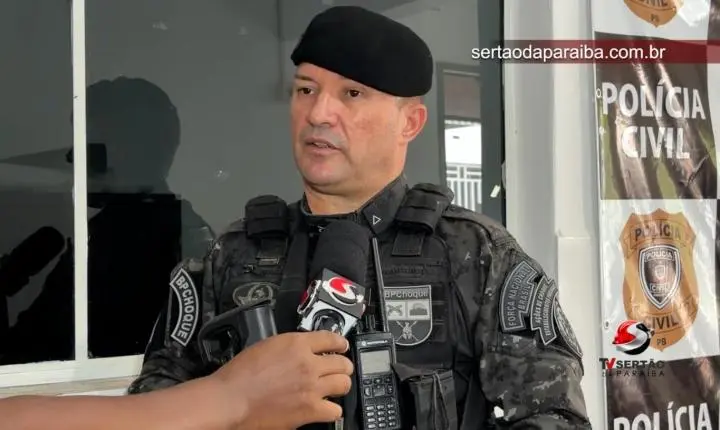 Subtenente do Choque relata perseguição e prisão de suspeitos após assalto em São José de Piranhas