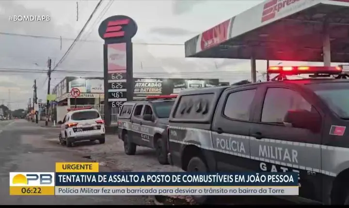Polícia prende três suspeitos de tentativa de arrombamento a posto de combustíveis em João Pessoa