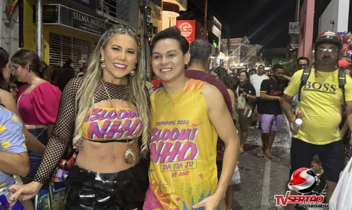 VÍDEO: Bloquinho da Tia Jú arrasta multidão e abre oficialmente o Carnaval de Cajazeiras com recorde de público