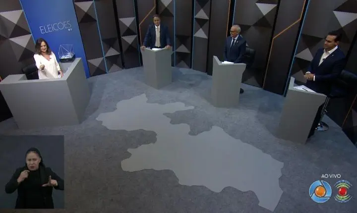 Candidatos ao governo da Paraíba participam de debate eleitoral na TV